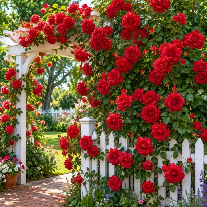 Don Juan Red Climbing Roses Live Plants, Fragrant Starter 5-9" Tall - Image 6