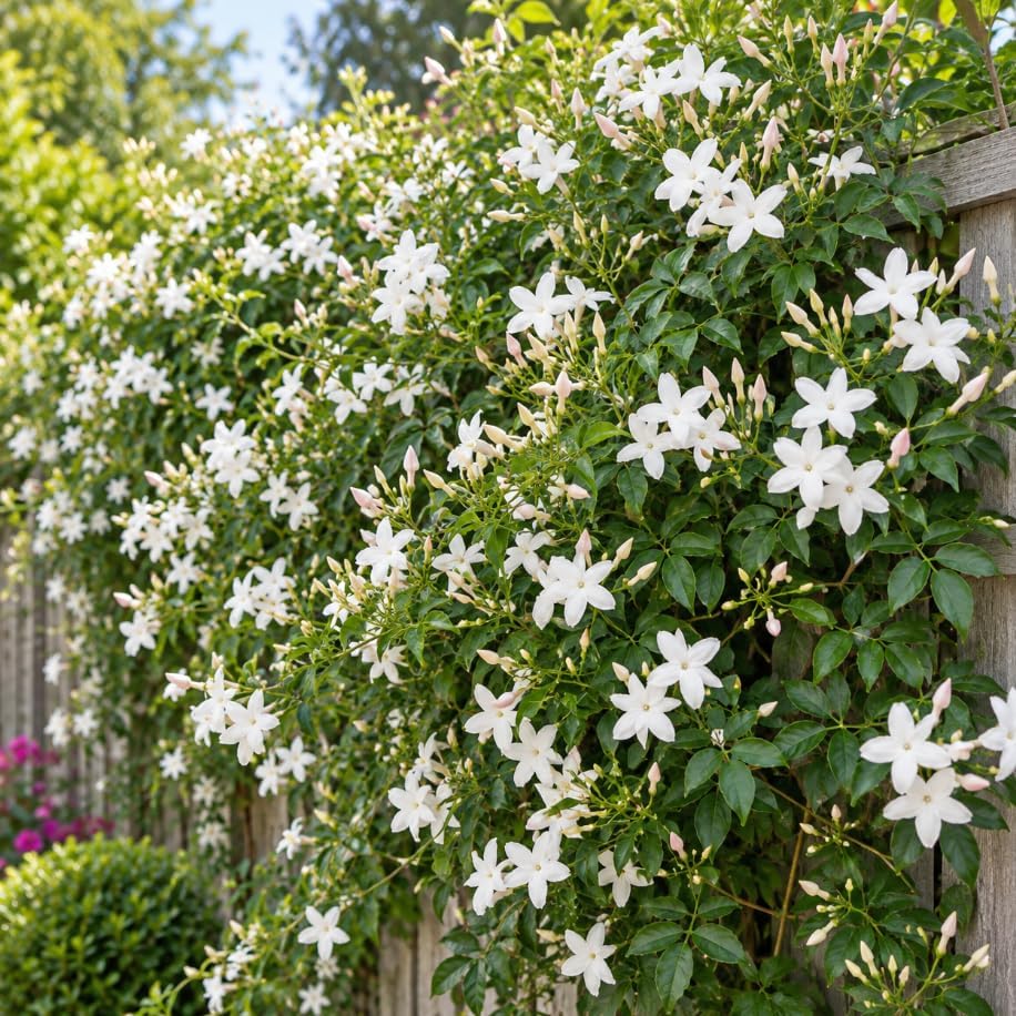 Set 2 Poets Jasmine Plants Live Indoor, White Climbing Jasmine Vine, Fragrant Jasmin Stater, Perennial Vines 4-6 Inc Tall - Image 7