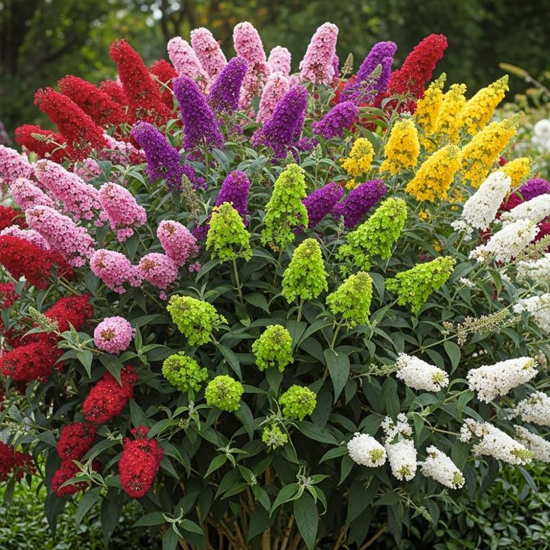 Random Butterfly Bush Live Plant, 5-10 Inch Tall by PlantsSeedsBulbs