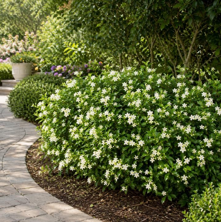 Orange Jasmine Live Plant 1 Feet Tall in 1 Gallon Pot, Fragrant White Blooming Shrub, Sweet Jessamine for Outdoor Garden, No in CA - Image 4