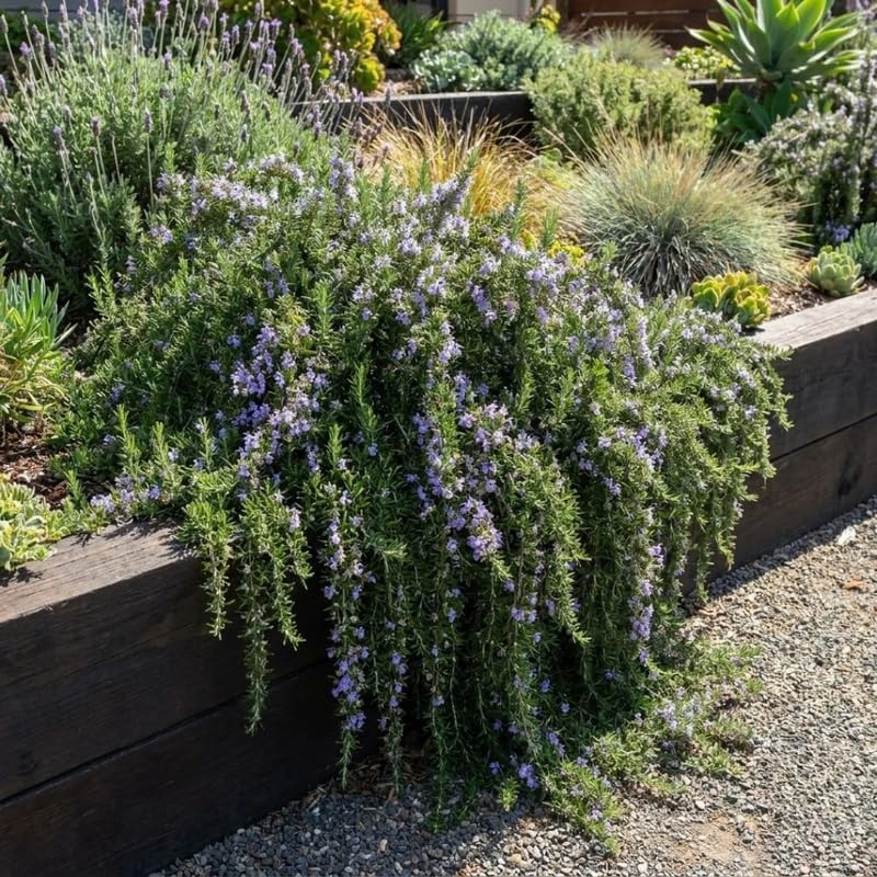Creeping Rosemary Live Plant, Trailing Herb, 1 Gal Pot-Grown - Image 6