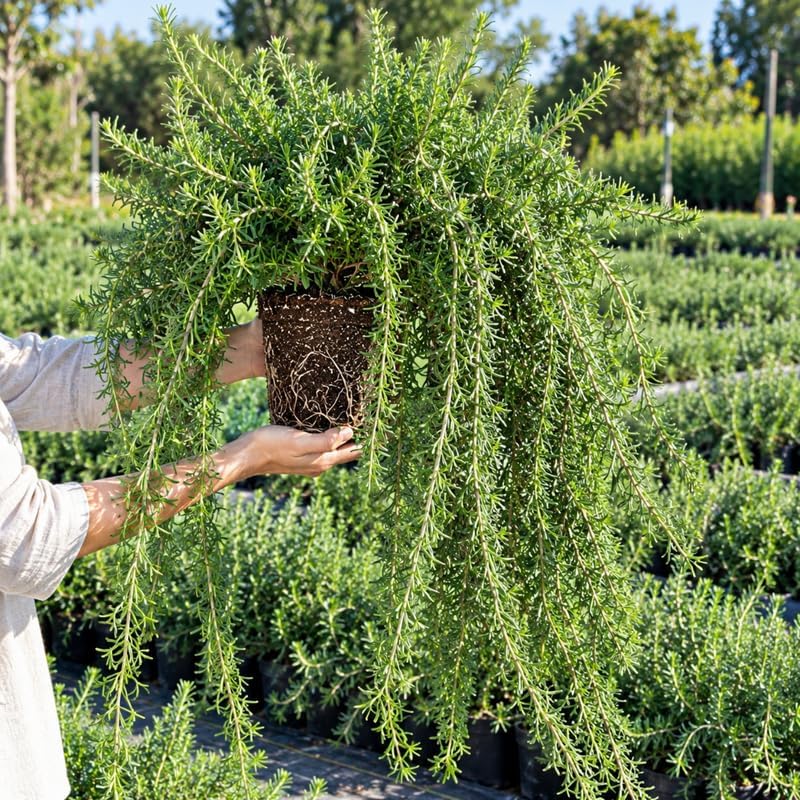 Creeping Rosemary Live Plant, Trailing Herb, 5 Gal Pot-Grown - Image 4
