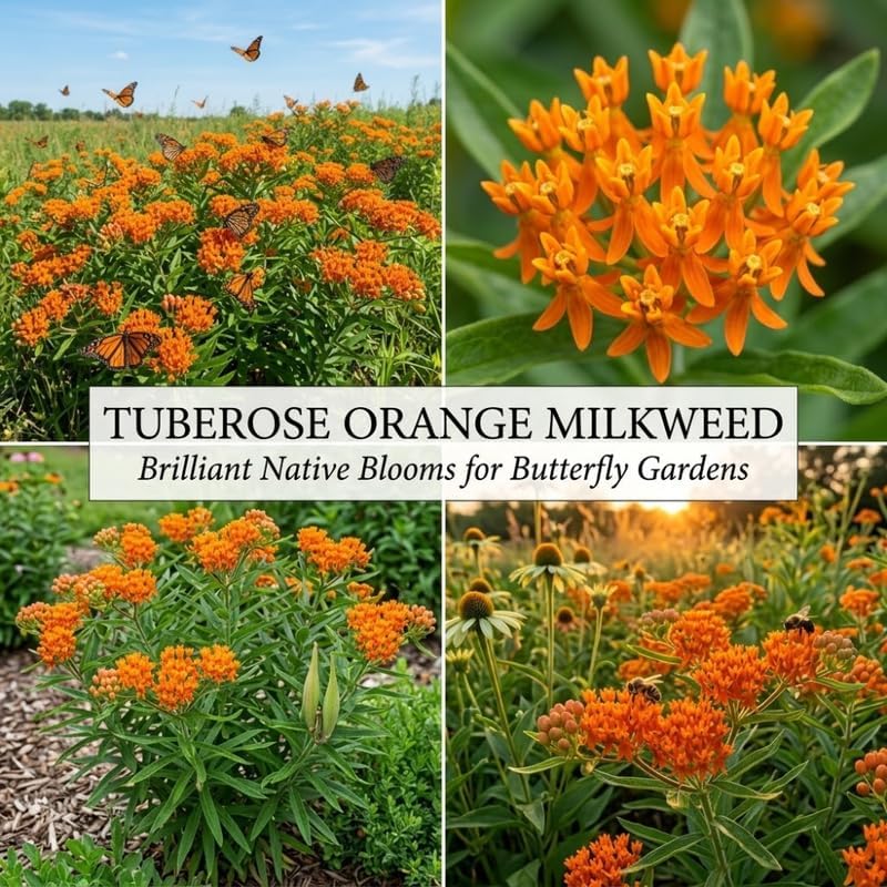 Milkweed Plants Live, Orange Tuberose Milkweed Plants, 4-6 Inch Tall - Image 4