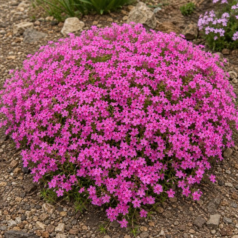 Pack of 3 Pink Creeping Phlox Live Plants in 4" Pot, Moss Phlox Ground Cover, Phlox Subulata Perennial Flowering Plants - Image 6