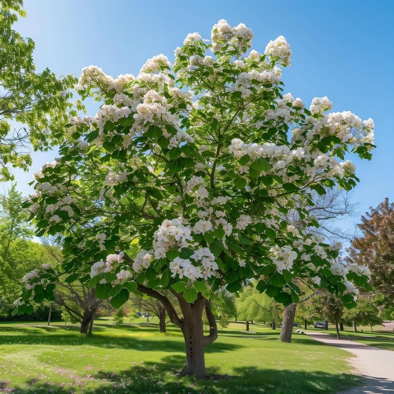 Northern Catalpa Tree - 10-16" Tall Live Plant - 4" Pot - Image 4