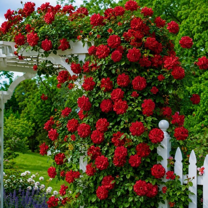 Don Juan Red Climbing Roses Live Plants, Fragrant Starter 5-9" Tall - Image 2