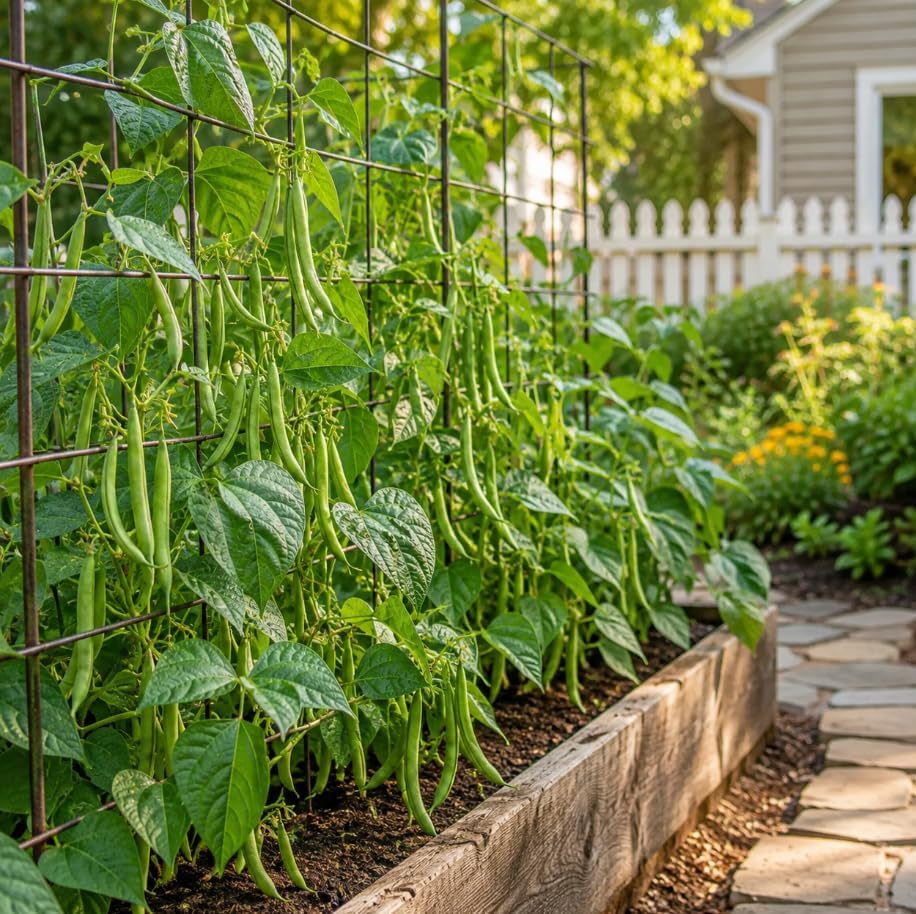 Green Bush Bean Live Plants, 2 Plants Per 4 Inch Pot, 3-6 Inches Tall, Vegetable Starter Plants for Garden Beds, Raised Beds and Containers - Image 7