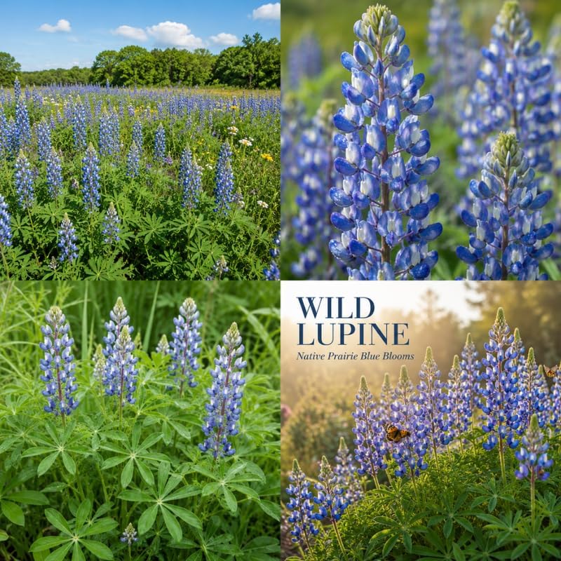 Wild Lupine Live Plant, 2-4" Tall in 3" Pot, Grow Robust, Easy to Care Vibrant Blue Flowers for Pollinator Gardens - Image 7