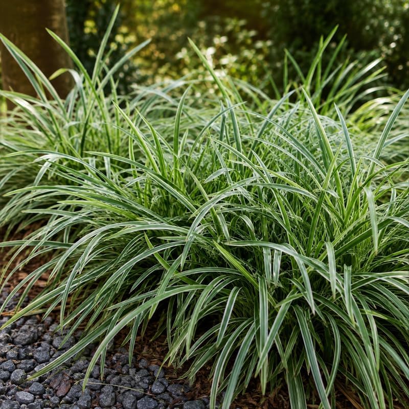4 Aztec Grass Plants Live (Muscari Liriope Plant), 4-8" Tall, Non GMO Ornamental Grass Live Plant, Drought Tolerent, High-Density Ground Cover for Shaded Backyard & Patio Pathway - Image 6