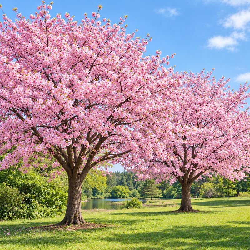 2 Akebono Cherry Tree Live Plant by GINGERGLOW
