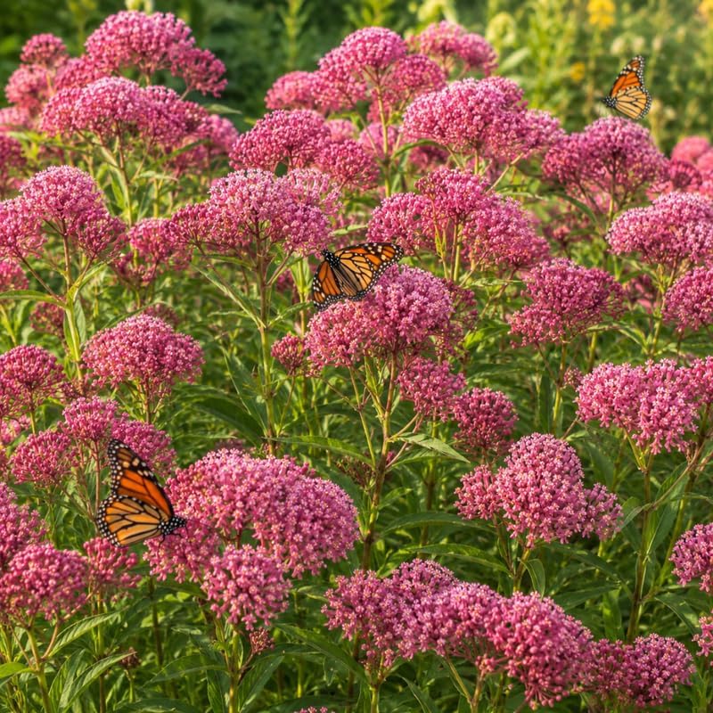 Pink Swamp Milkweed Plant Live, Well-Rooted 4-6" Potted Plant, Cold-Hardy Butterfly Host Plant for Sunny Patios and Landscapes - Image 2
