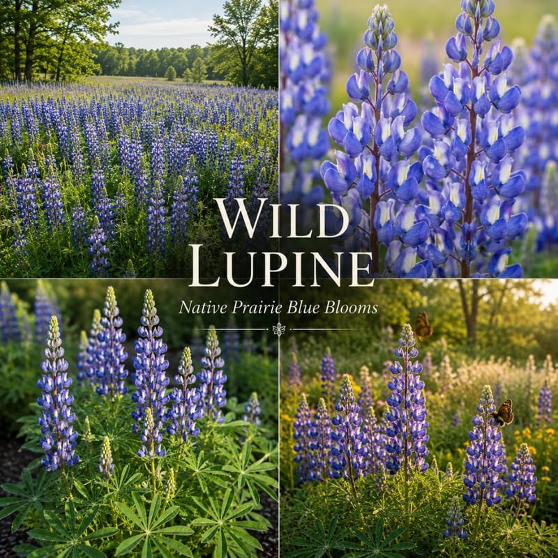 2 Wild Lupine Live Plant, 2-4" Tall in 3" Pot, Easy to Care, Grow Robust Blue Blooms for Butterflies Landscapes - Image 5