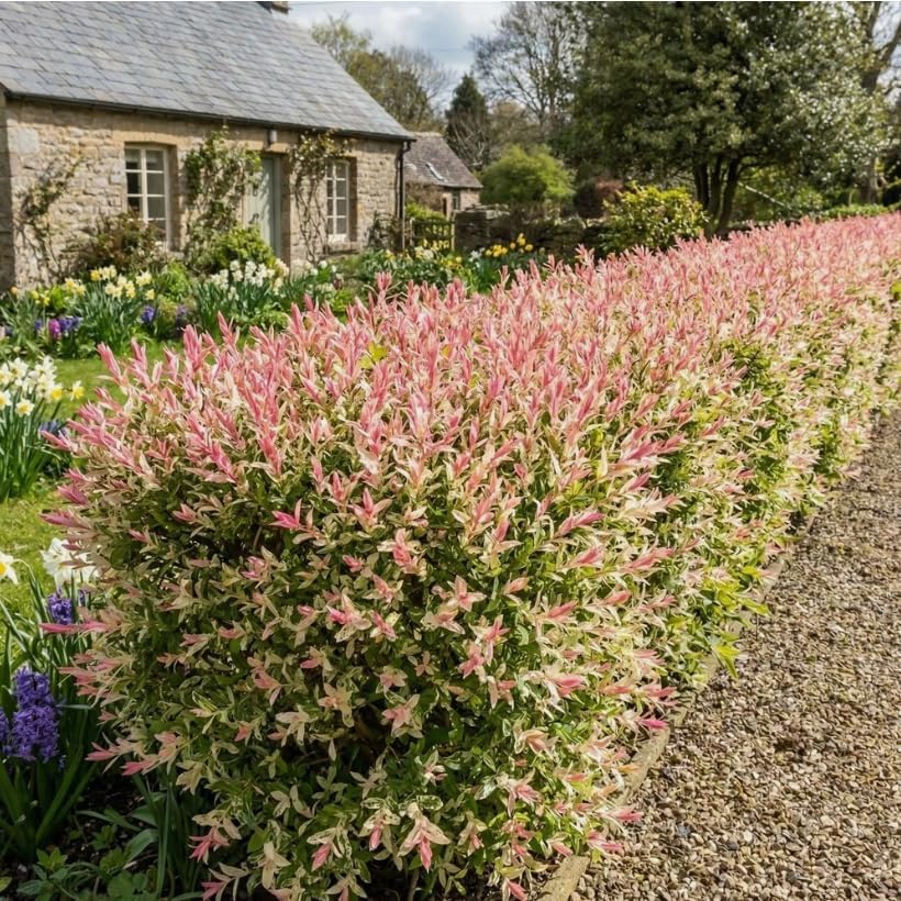 Live Dappled Willow Tree Variegated Tricolor Willow Ornamental Deciduous Bush Flowering Hardy Shrub Plant 6-12 Inc Tall Qt Pot - Image 3