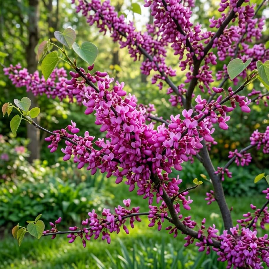 Eastern Redbud Tree Live Plant 6-16 Inch Tall Qt Pot, Ornamental Spring Blooming Seedling Cercis Canadensis Shrub Red Bud Tree - Image 4