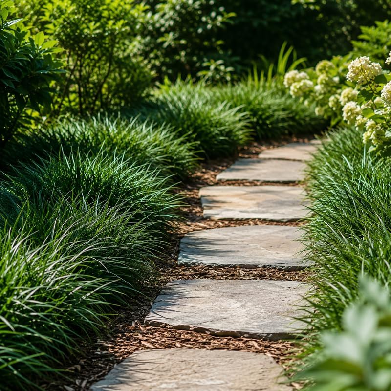 4 Mondo Grass Plants Live, 4-8" Tall, Non GMO Ornamental Grass Live Plant, Drought Tolerent, High-Density Ground Cover for Shaded Backyard & Patio Pathway - Image 3