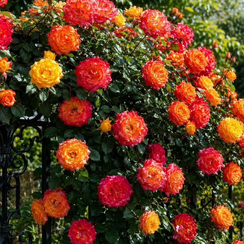 Multi-Colors Climbing Roses Live Plants, Fragrant Starter 5-9" Tall - Image 7