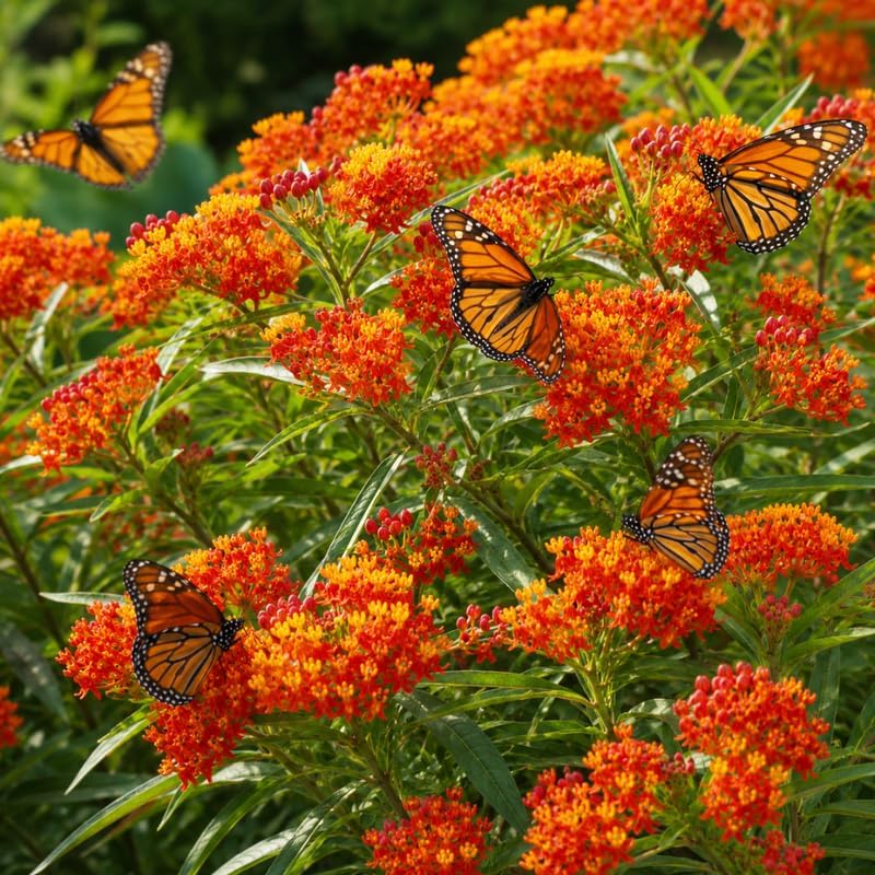Milkweed Plants Live, Tropical Milkweed Plants, 4-6 Inch Tall - Image 2