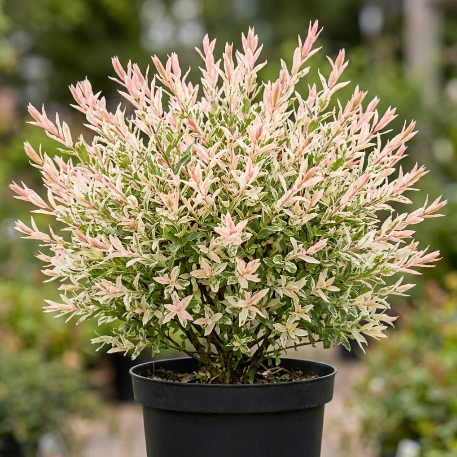 Live Dappled Willow Tree Variegated Tricolor Willow Ornamental Deciduous Bush Flowering Hardy Shrub Plant 6-12 Inc Tall Qt Pot - Image 2