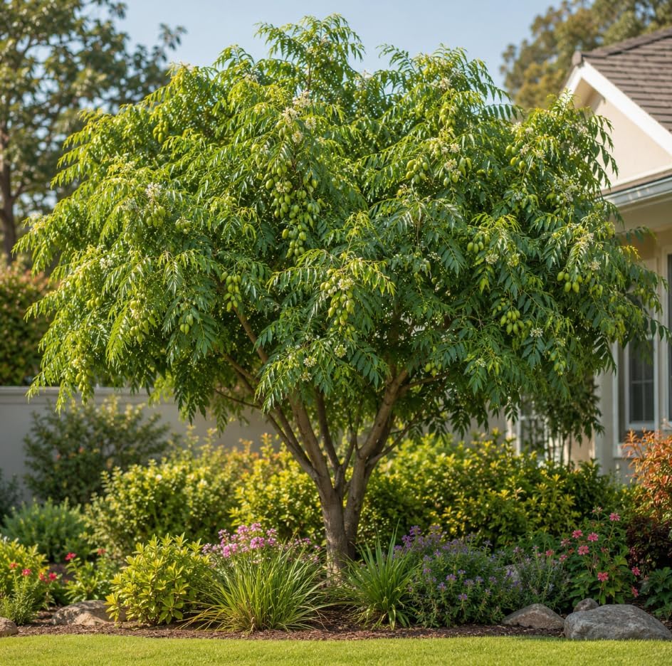 Live Neem Tree Plant 12 to 16 Tall, Tropical Green Neem Tree with White Blooms for Home Garden, Patio and Landscape, No in CA - Image 4