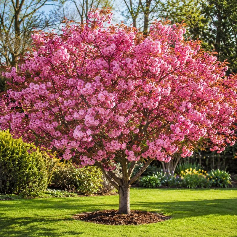 Double Pink Cherry Tree Live Plant by GINGERGLOW